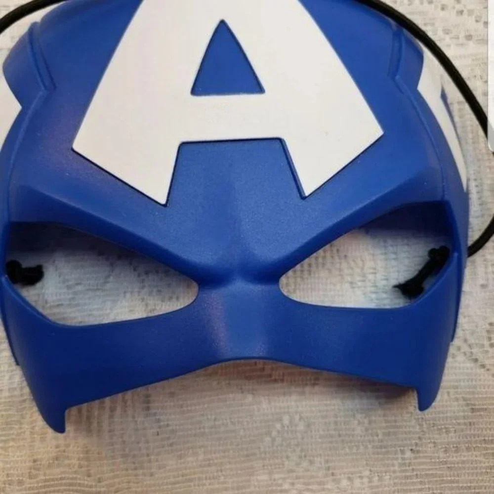 Rubies Marvel Captain America Plastic‎ MASK Halloween Costume Child Blue - Picture 4 of 5